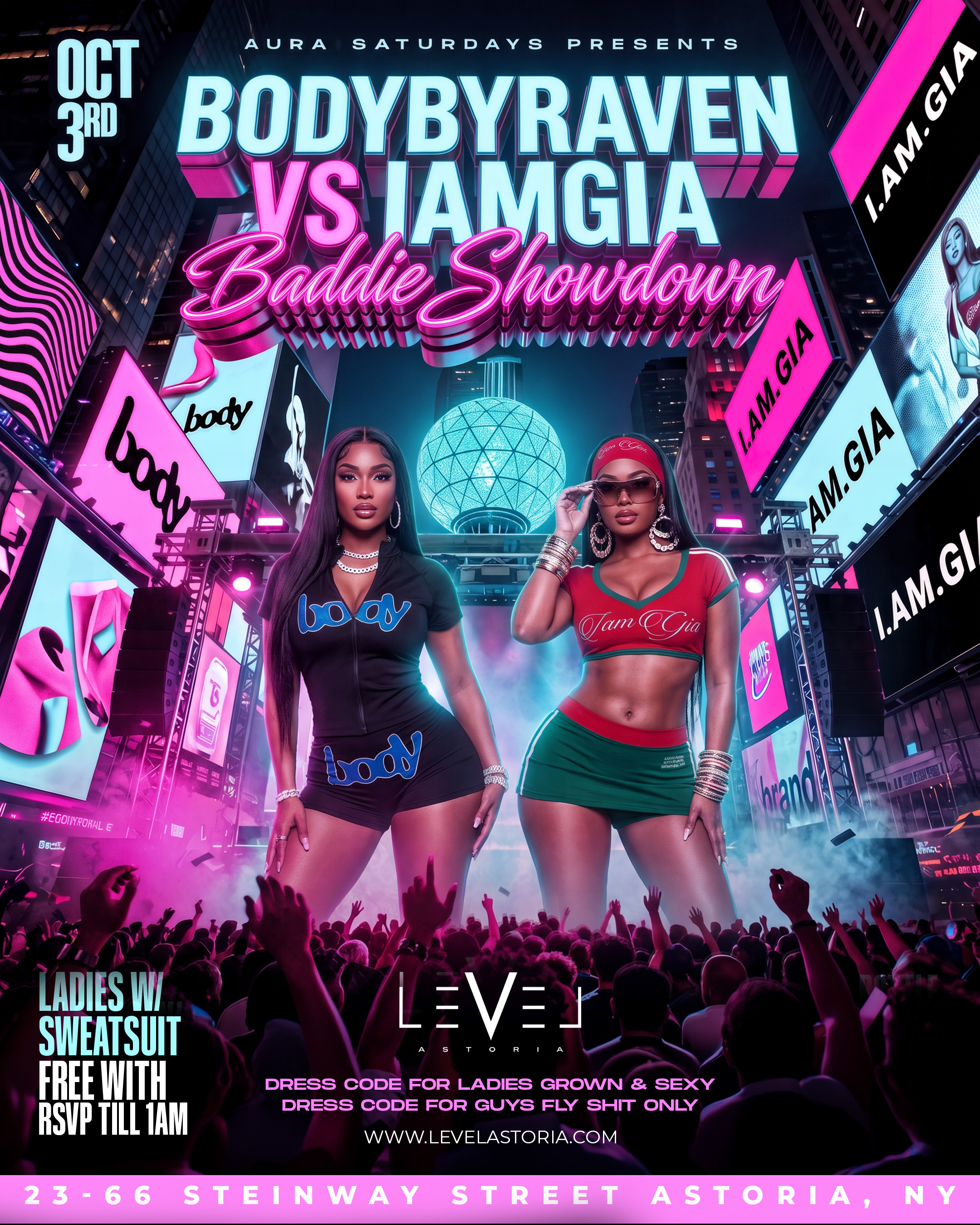 Saturday October 3rd 206 : Aura Saturdays Presents Baddies Showdown