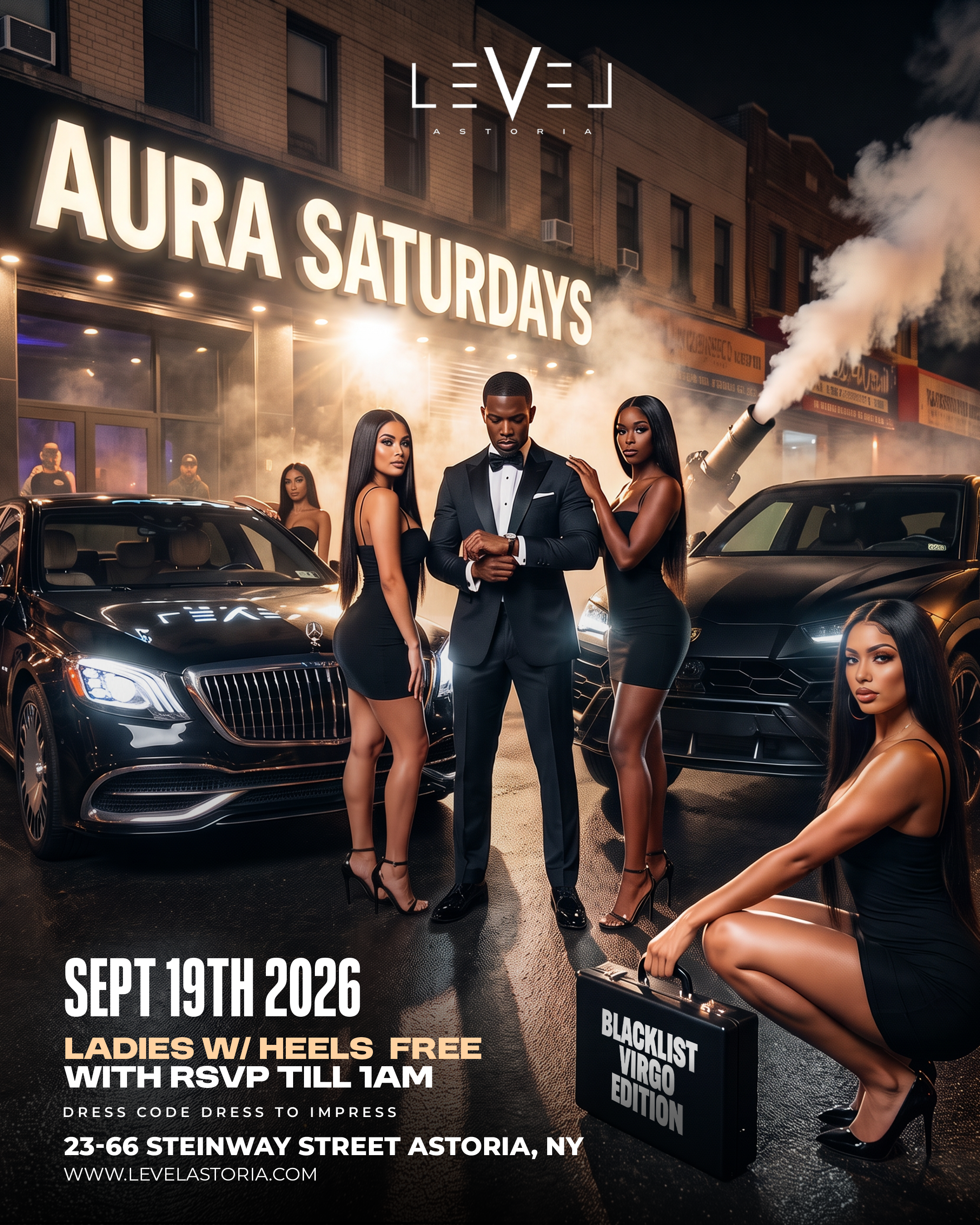 Saturday September 19th 2026 : Aura Saturdays at Level Astoria