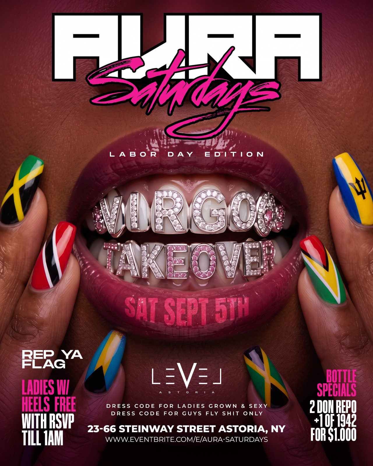 Saturday September 5th 2026 : Aura Saturdays at Level Astoria