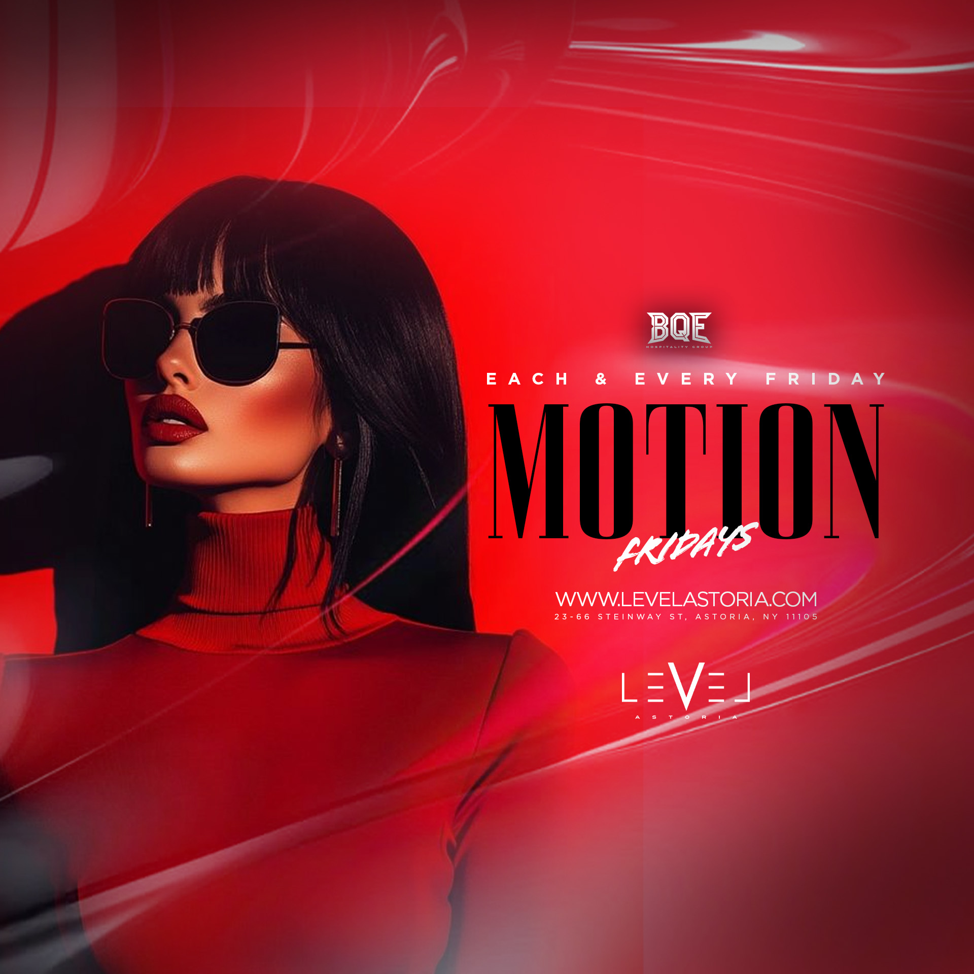 Friday September 18th 2026 : Motion Fridays at Level Astoria